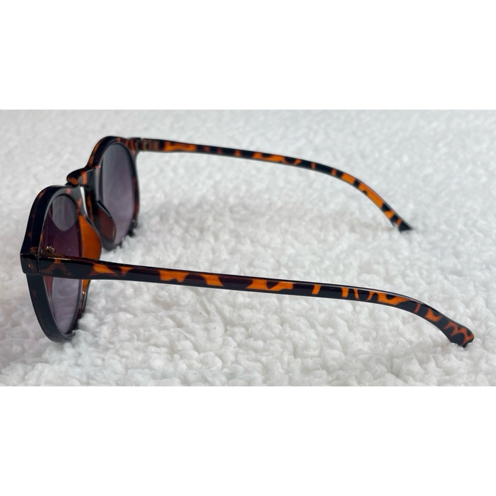 Tortoise Shell Sunglasses with Purple Lenses - Picture 5 of 16